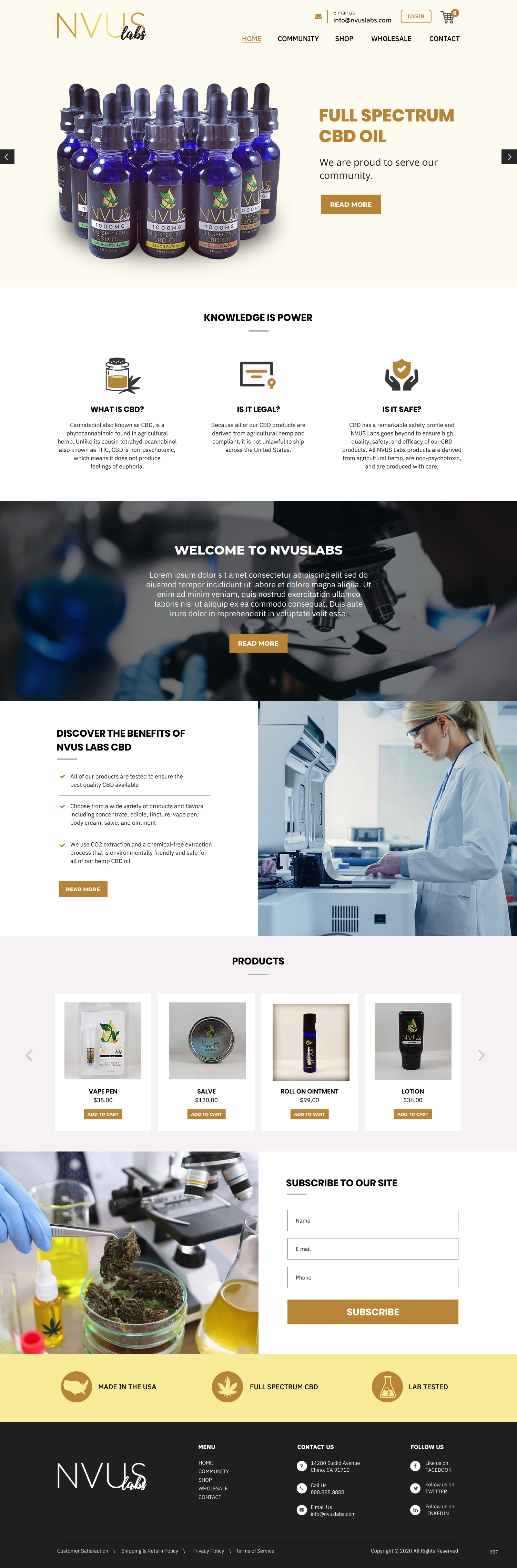 Web Design by pb for NVUS Labs | Design #25782299