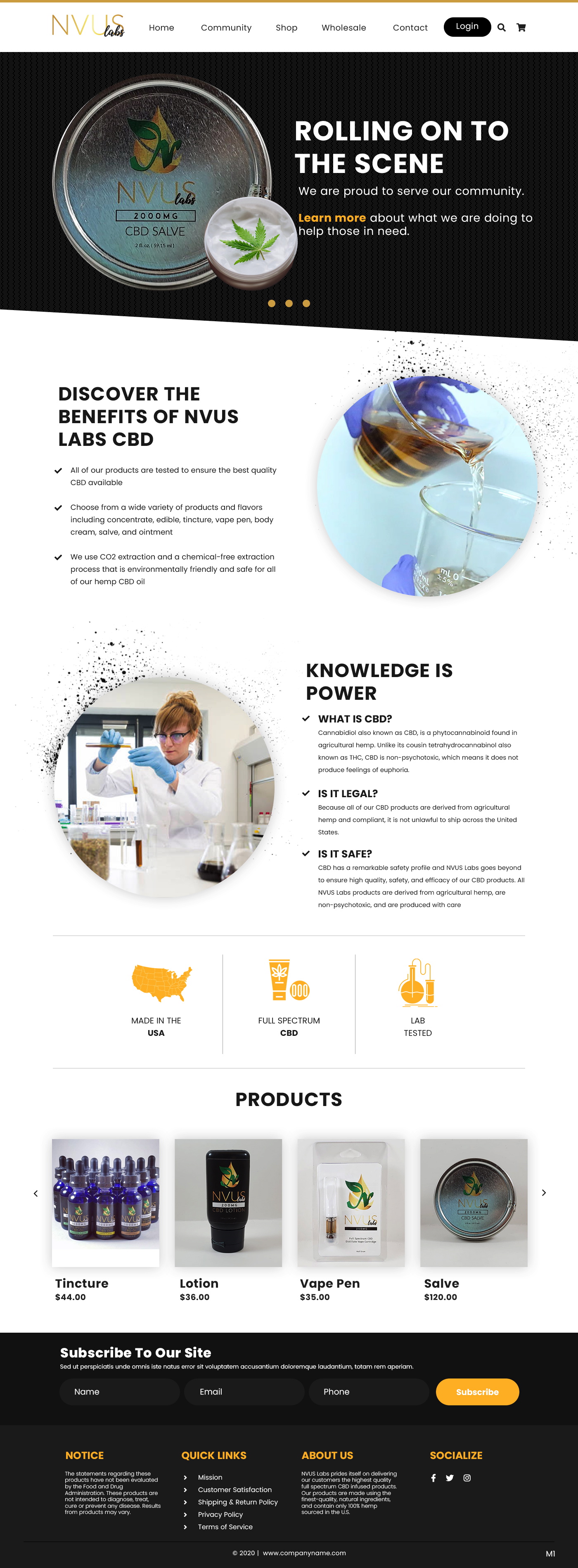 Web Design by pb for NVUS Labs | Design #25782300