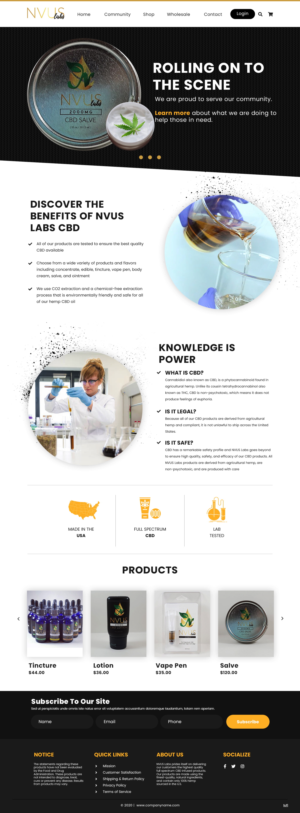 Web Design par pb pour NVUS Labs | Design : #25782300