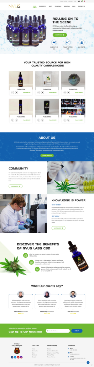 Web Design par pb pour NVUS Labs | Design : #25783398