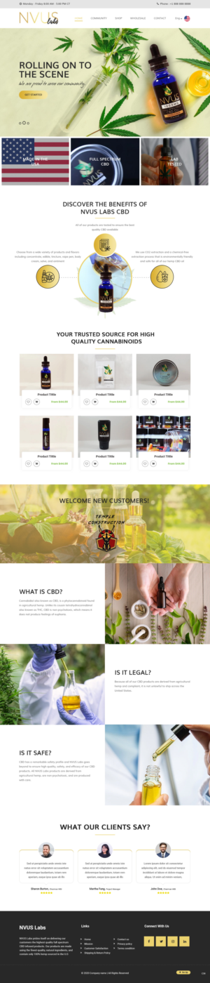 Web Design par pb pour NVUS Labs | Design : #25824137