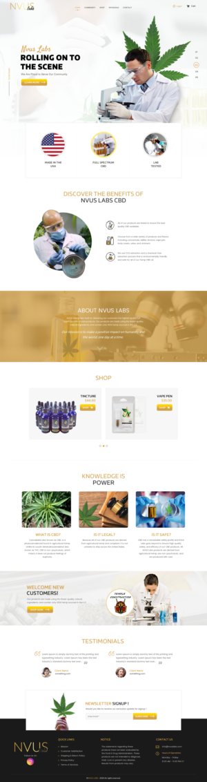 Web Design par rightway pour NVUS Labs | Design : #25787741