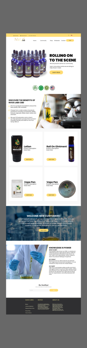 Web Design par nguruzzdng pour NVUS Labs | Design : #25777694