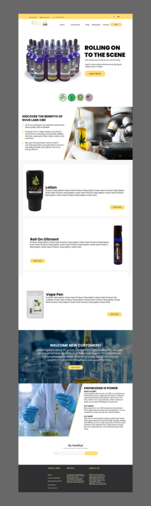 Web Design par nguruzzdng pour NVUS Labs | Design : #25778446