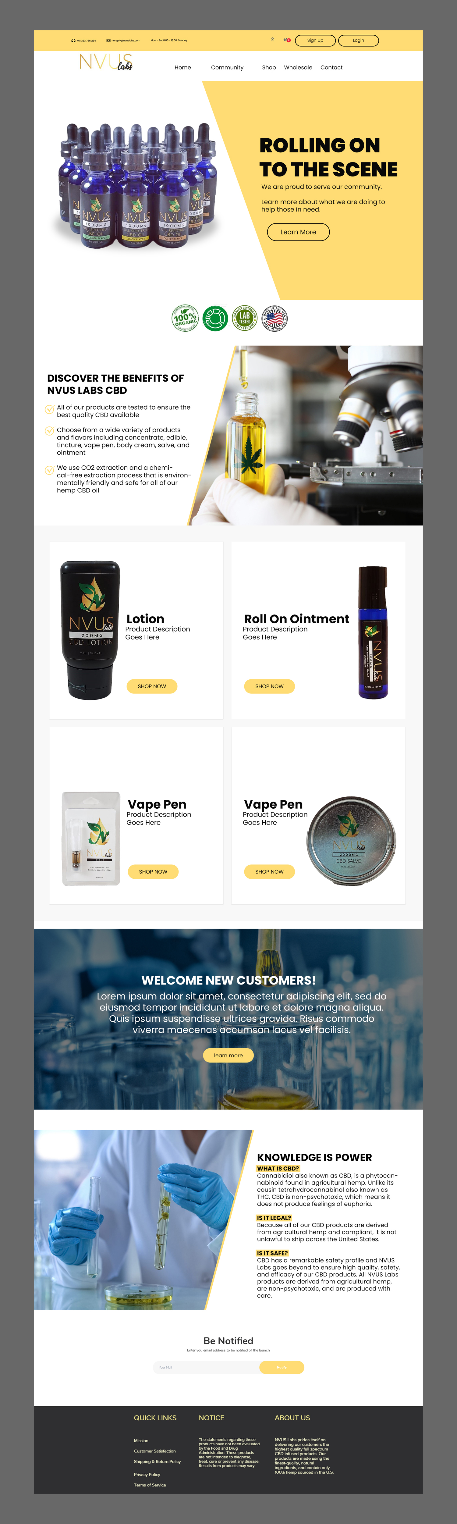 Web Design par nguruzzdng pour NVUS Labs | Design #25778786