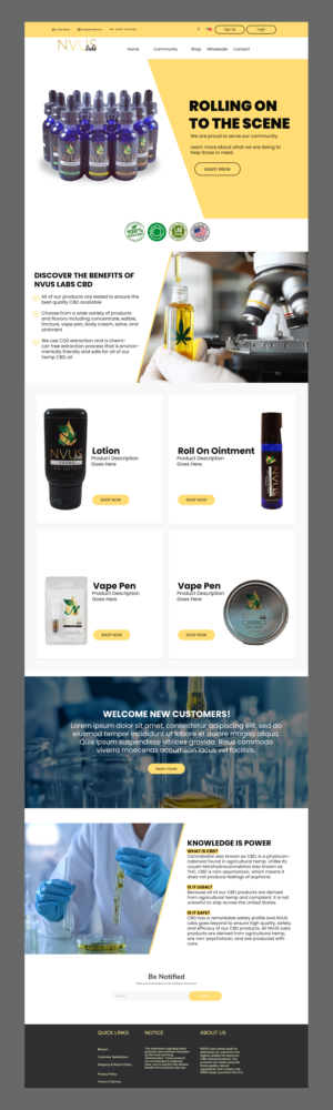Web Design par nguruzzdng pour NVUS Labs | Design : #25778786