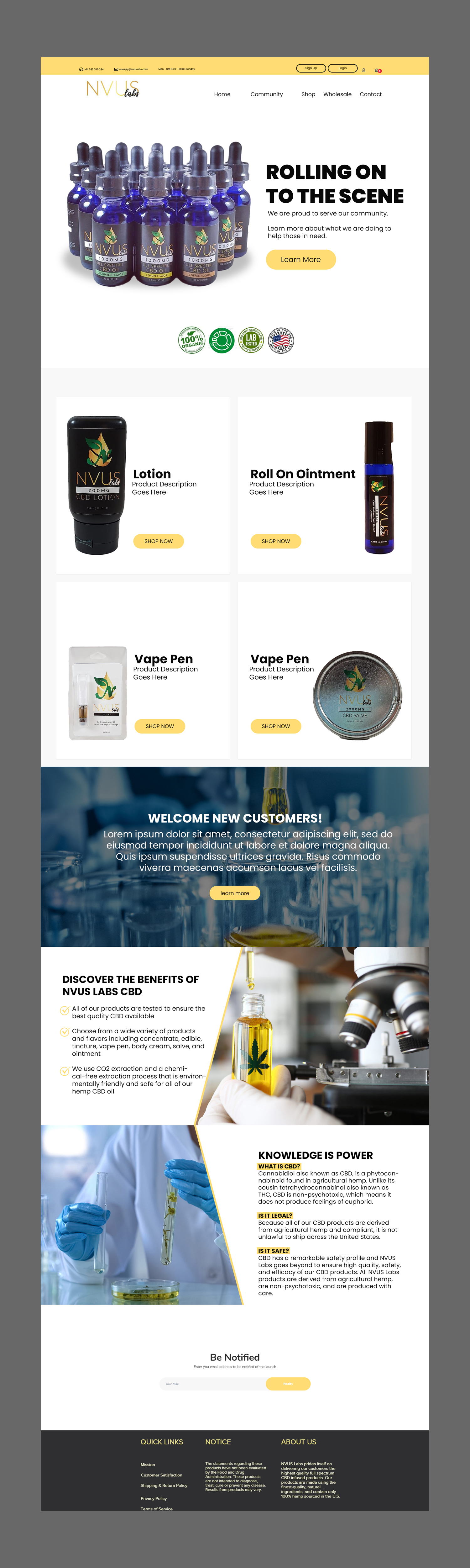 Web Design par nguruzzdng pour NVUS Labs | Design #25779413