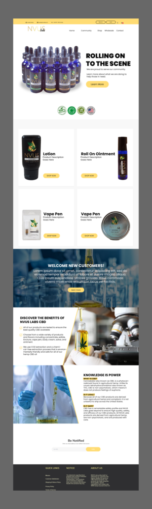 Web Design par nguruzzdng pour NVUS Labs | Design : #25779413