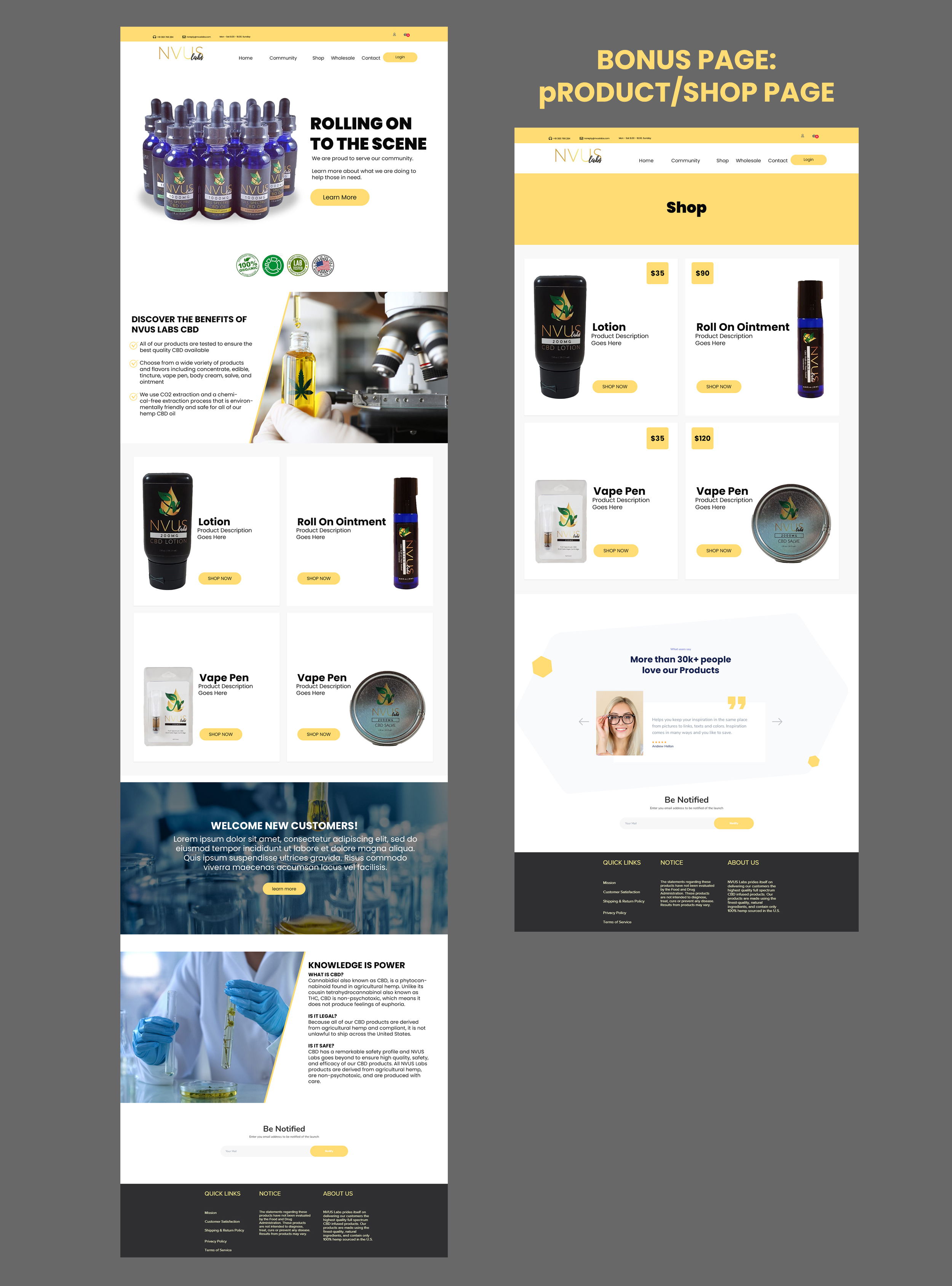 Web-Design von nguruzzdng für NVUS Labs | Design #25798399