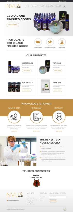 NVUS Labs | Web Design by Starlyn DS