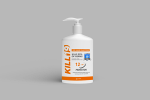 Hand sanitizer logos and  bottle  design | Label Design by Bear Studio