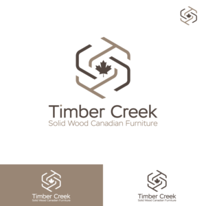 Timber Creek . Solid Wood Canadian Furniture. ??  | Logo Design by adelvalle