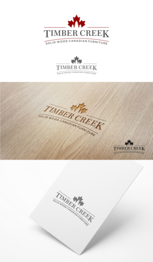 Timber Creek . Solid Wood Canadian Furniture. ??  | Logo Design by Zeph Design