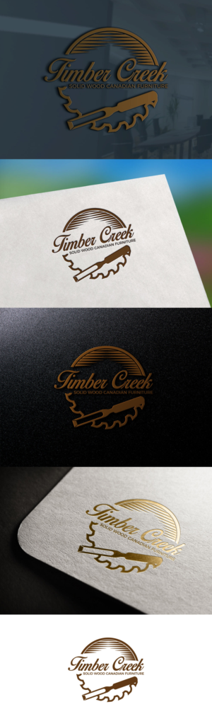 Timber Creek . Solid Wood Canadian Furniture. ??  | Logo Design by stokes18