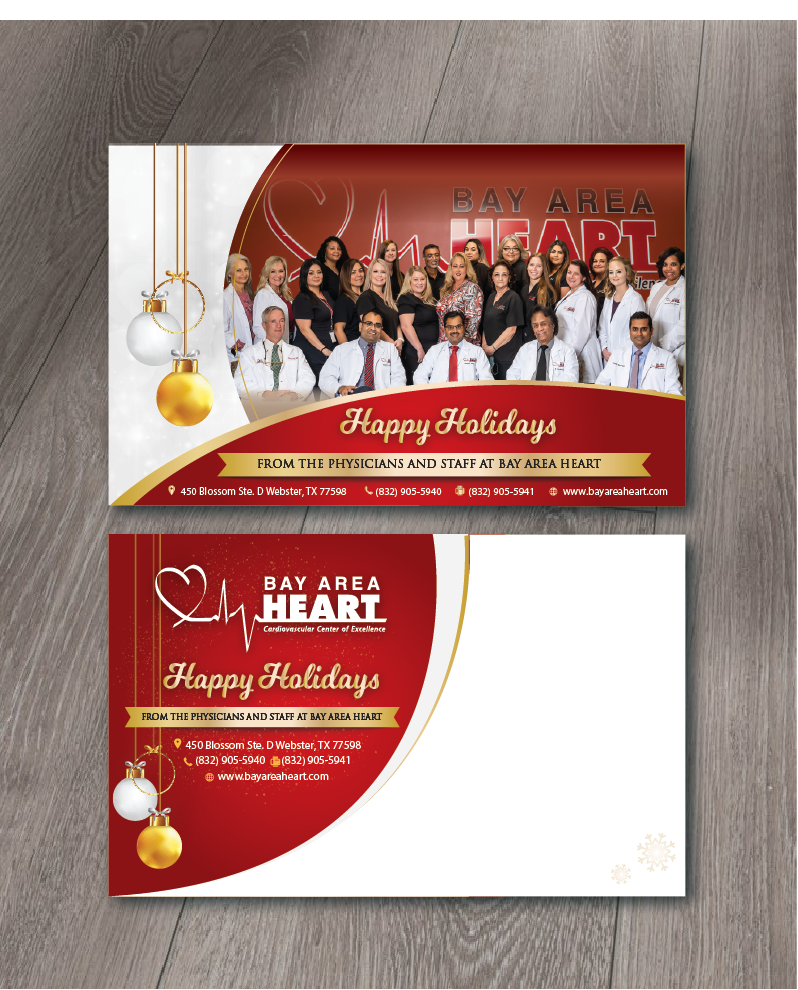 Postcard Design by alex989 for Bay Area Heart | Design #25780196