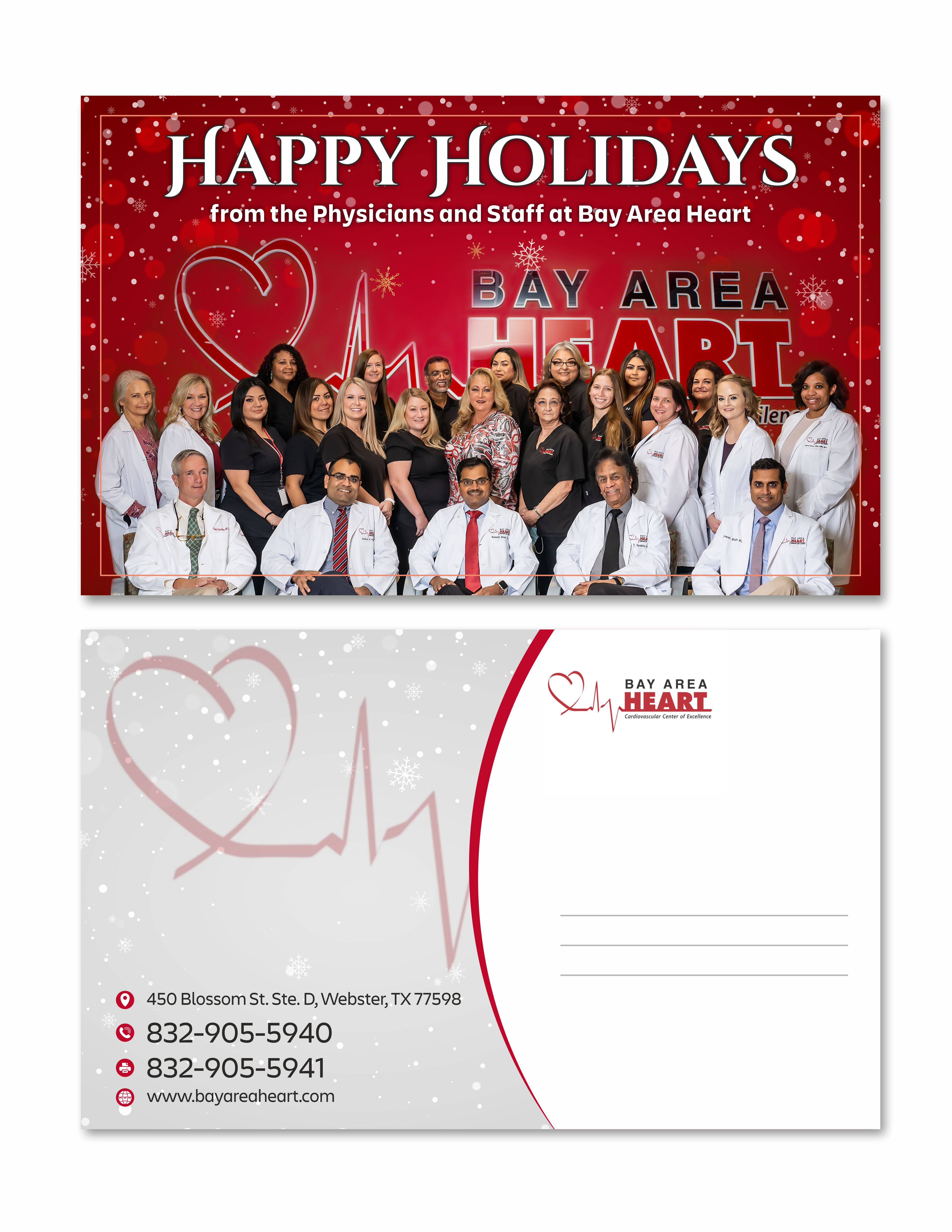 Postcard Design by Fine Graphics House for Bay Area Heart | Design #25781813