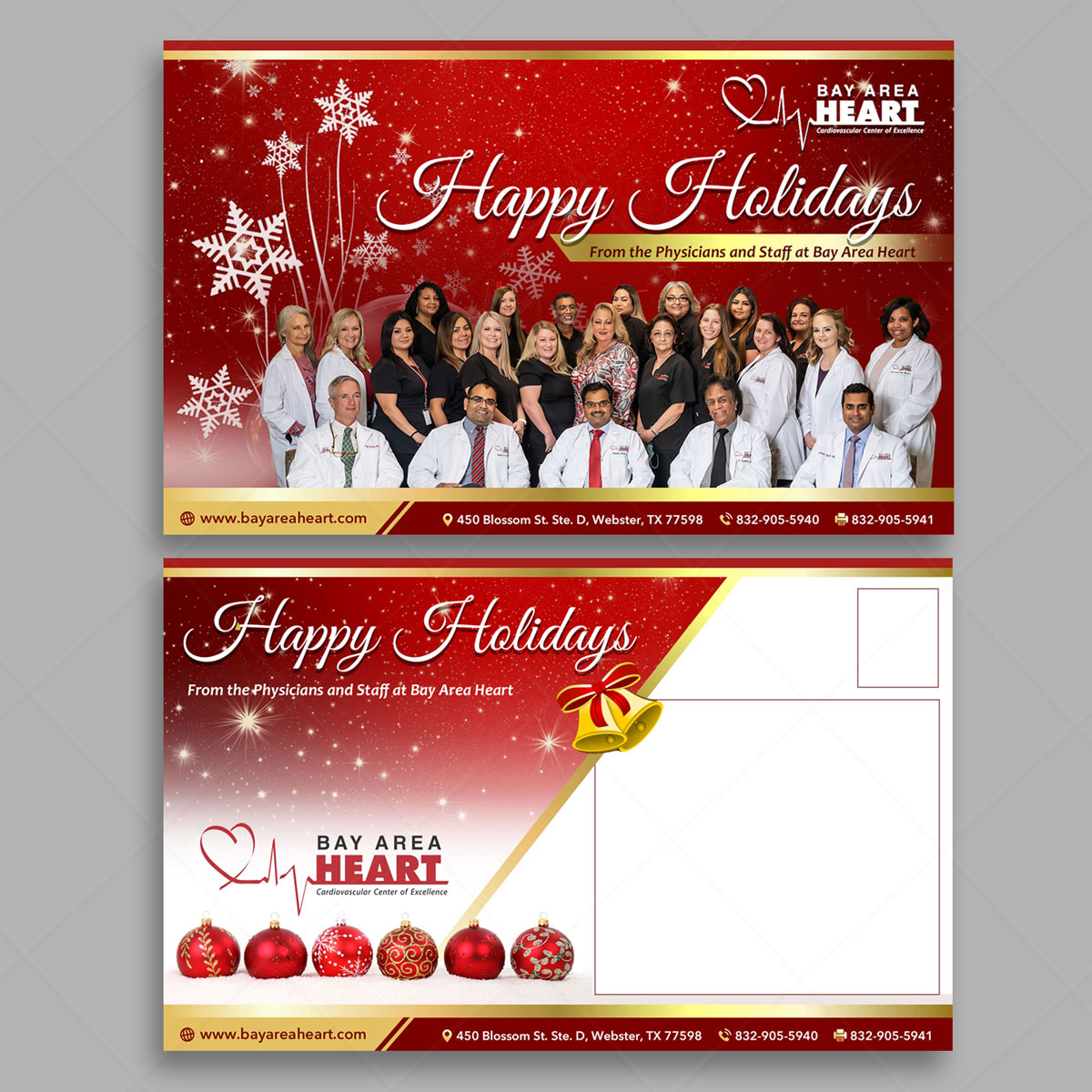 Postcard Design by DA. for Bay Area Heart | Design #25778908