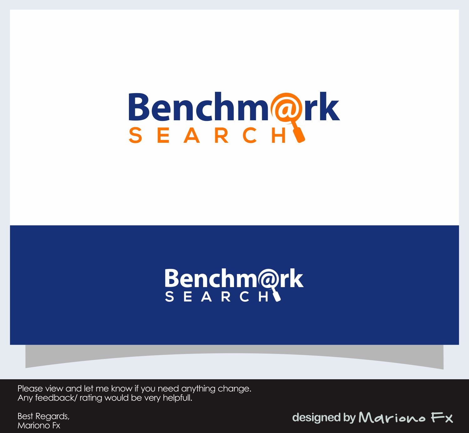 Logo Design by Mariono Fx for Benchmark Search | Design #25780173