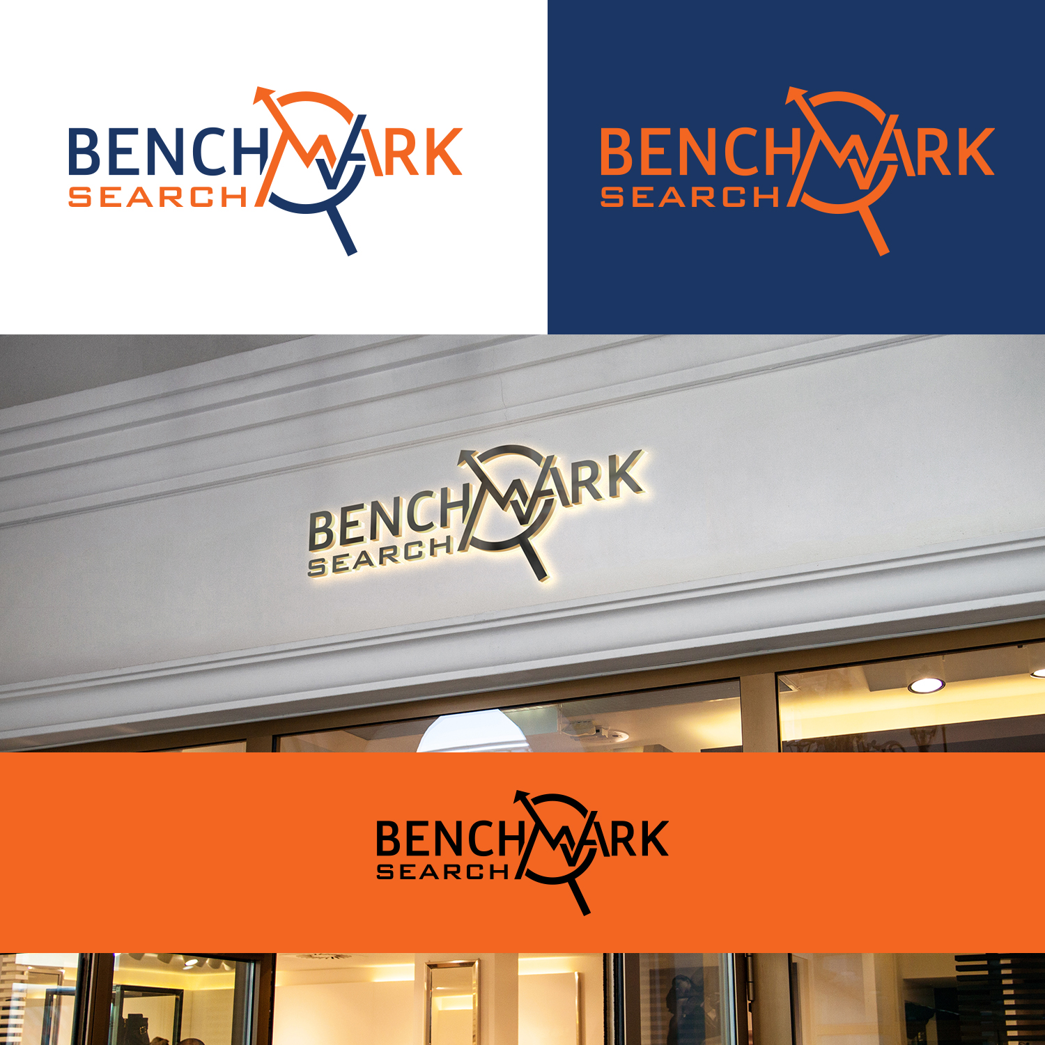 Logo Design by Maxo-Biz for Benchmark Search | Design #25787521