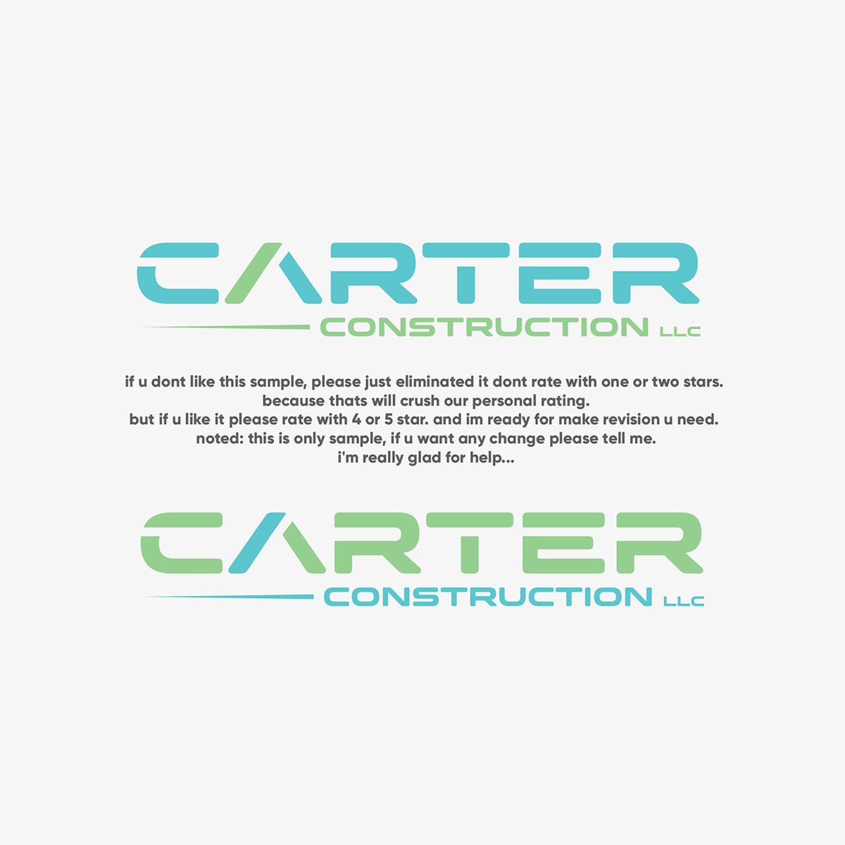 Logo-Design von IdentsArt für Carter Construction LLC | Design #25786062