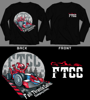 Full Throttle Coffee Company holiday / Christmas shirt | Diseño de Camiseta por SAI DESIGNS
