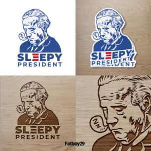Image of sleepy Joe Biden | Design Graphique par Fatboy Graphic