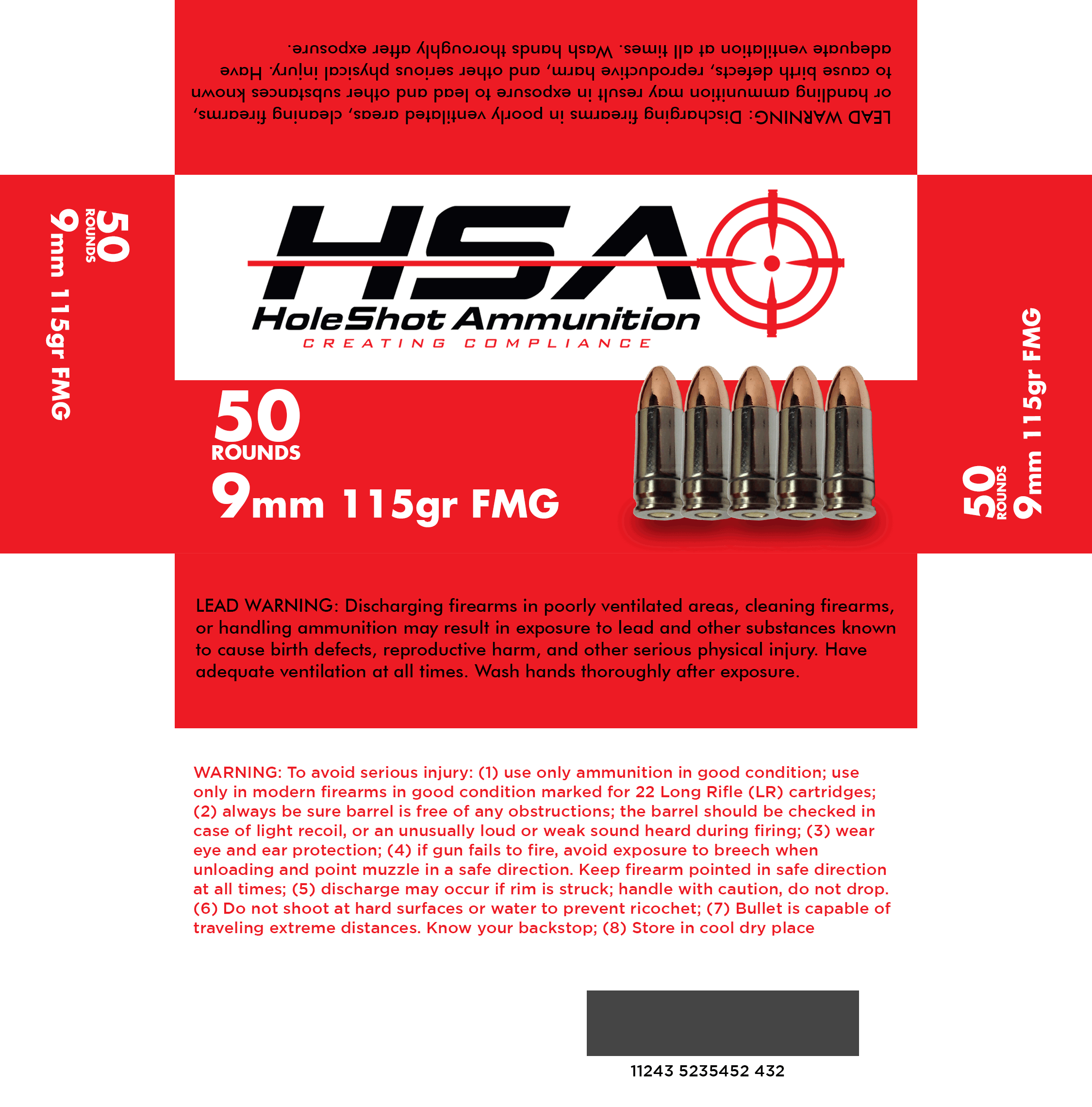 Packaging Design by OrangeOctopus for HoleShot Ammunition | Design #25819049