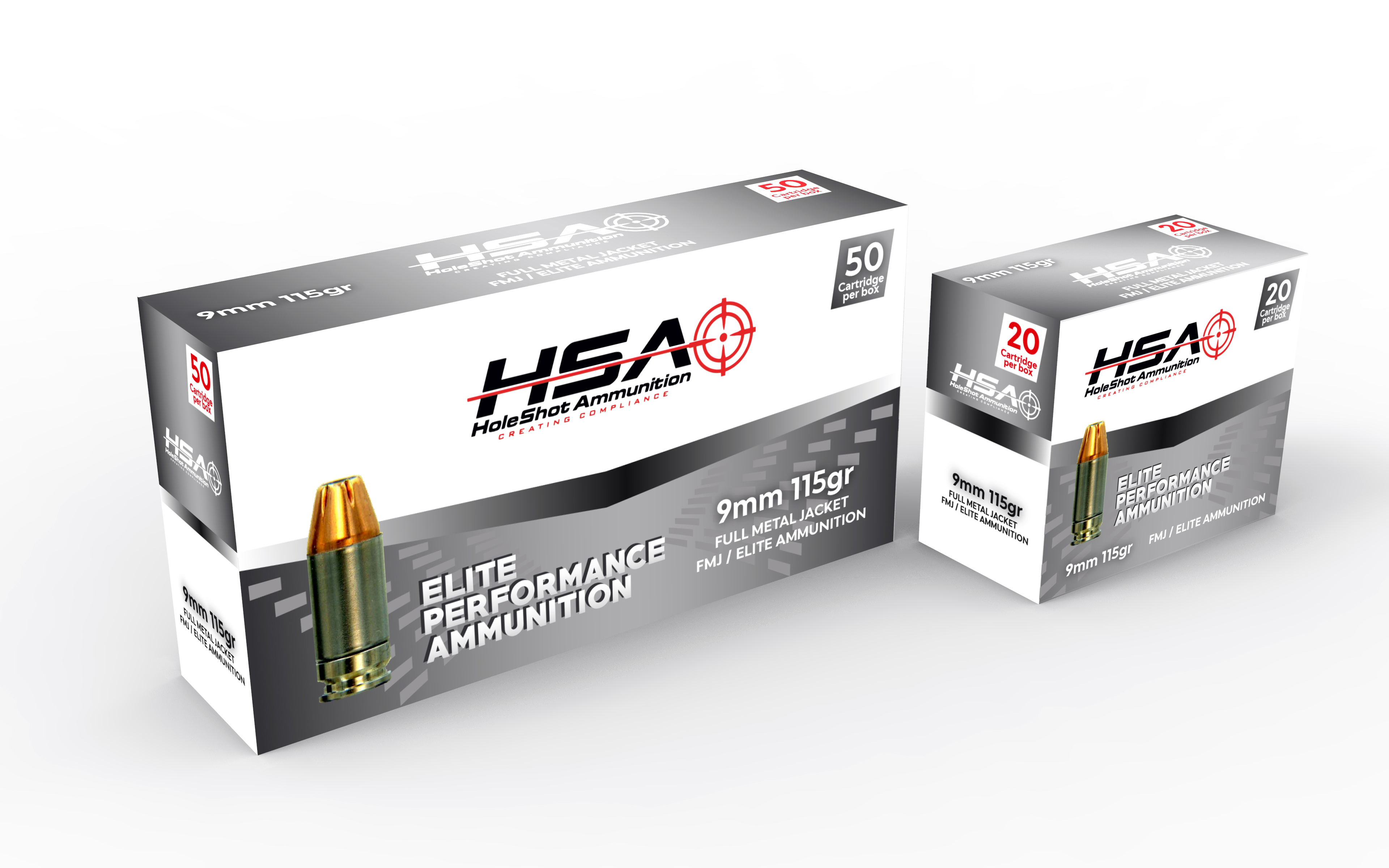 Packaging Design by davidsantacruz7 for HoleShot Ammunition | Design #25802237