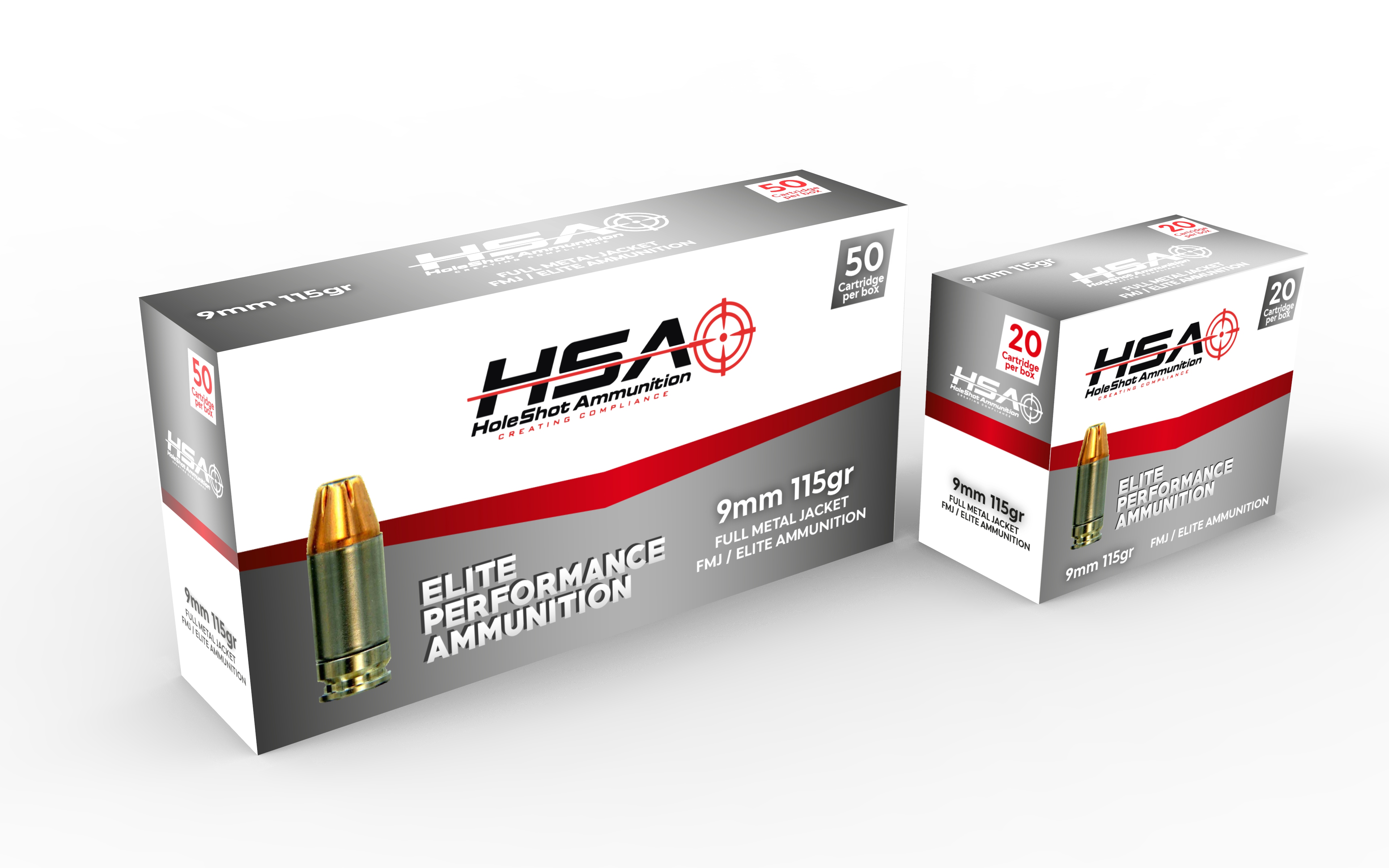 Packaging Design by davidsantacruz7 for HoleShot Ammunition | Design #25802238