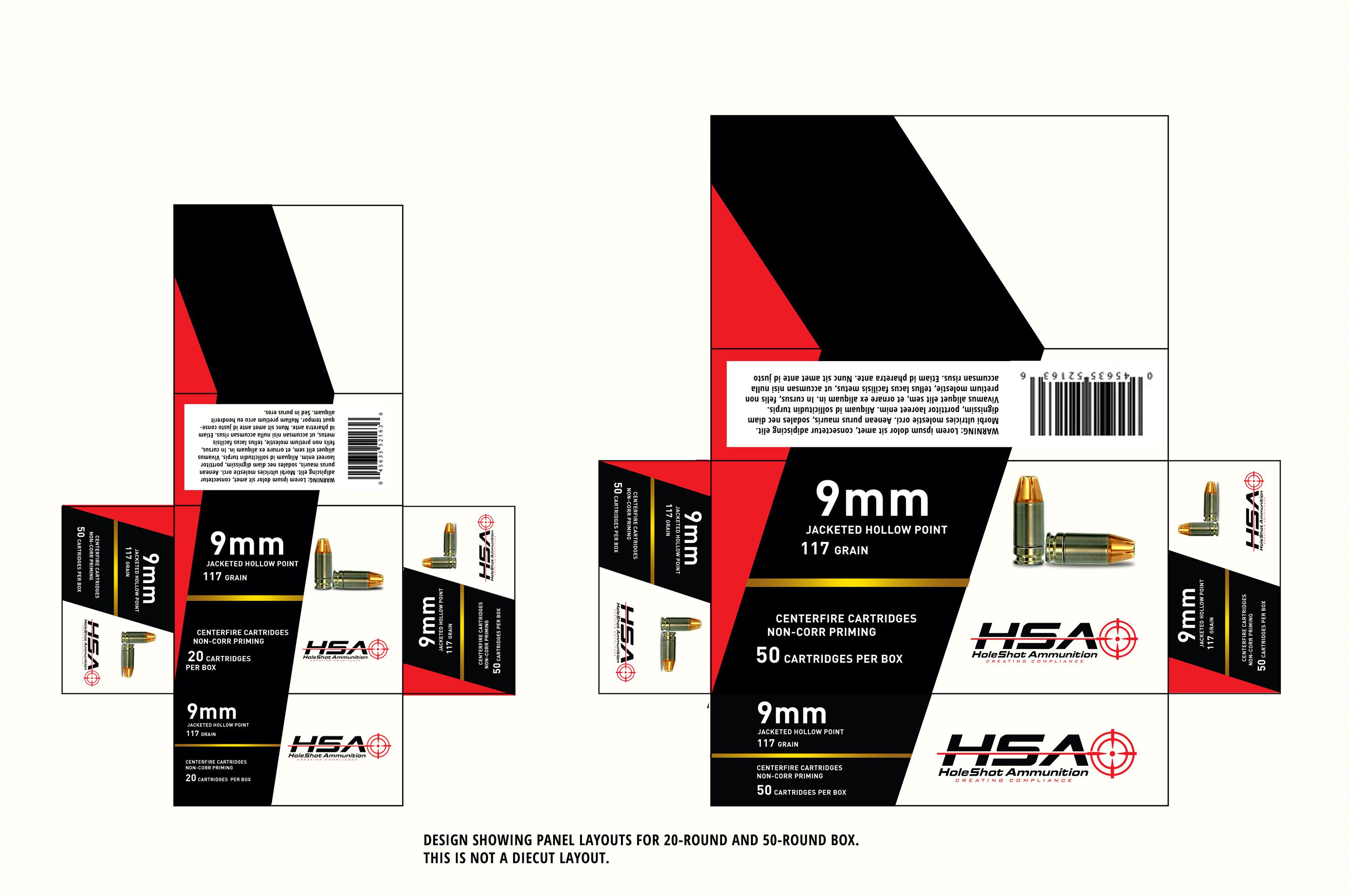 Packaging Design by Javelin Studio for HoleShot Ammunition | Design #25785993
