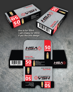 Packaging Design by oasegrafis for HoleShot Ammunition | Design: #25785931