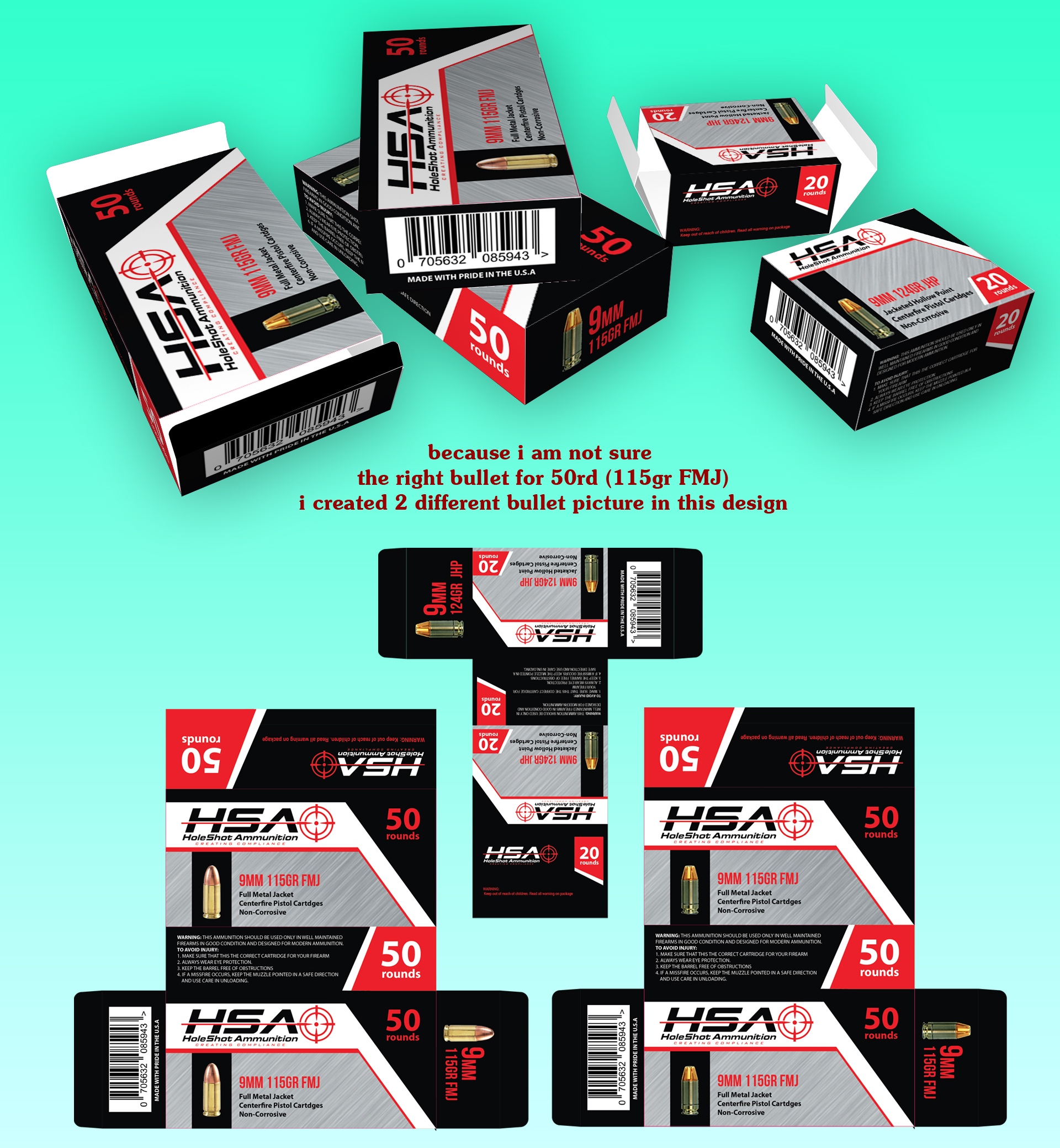Design Emballage par oasegrafis pour HoleShot Ammunition | Design #25822065