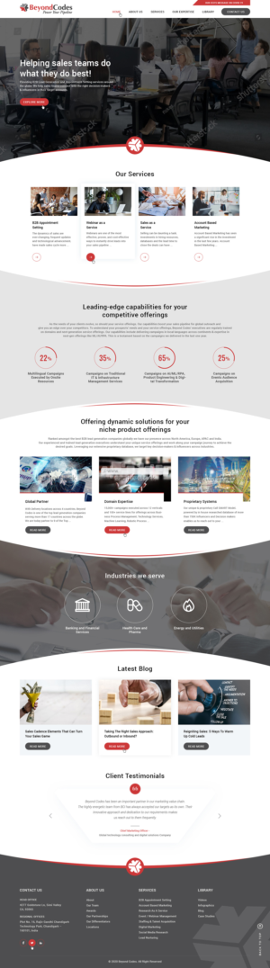Website Redesign for an Appointment Setting and Lead Generation Company.  | Diseño Web por Ved Web Services