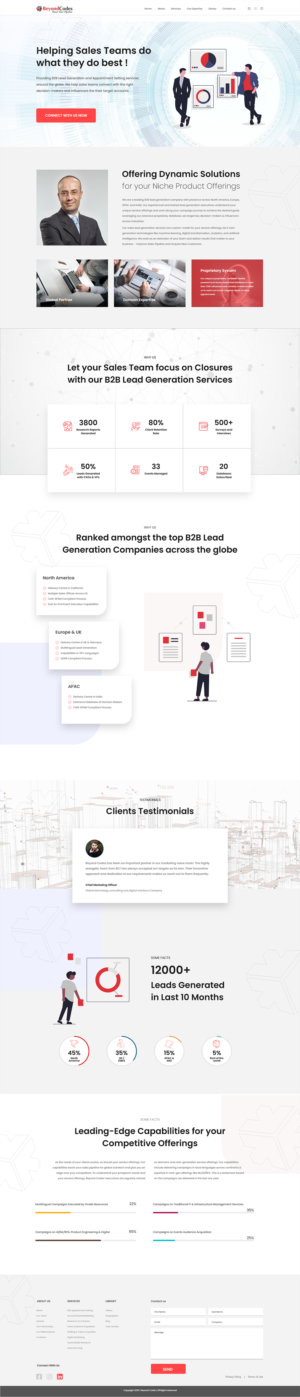 Website Redesign for an Appointment Setting and Lead Generation Company. 