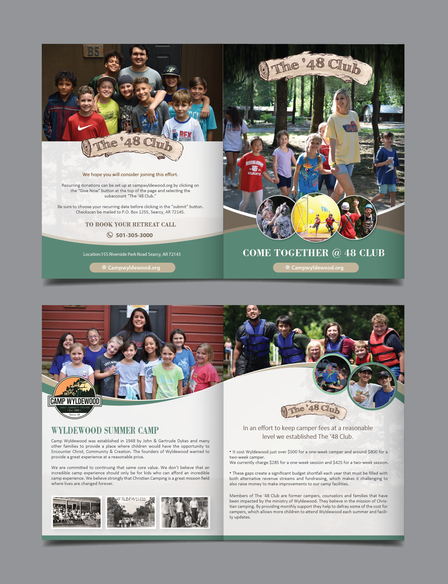 Brochure Design by alex989 for Camp Wyldewood | Design #25811115