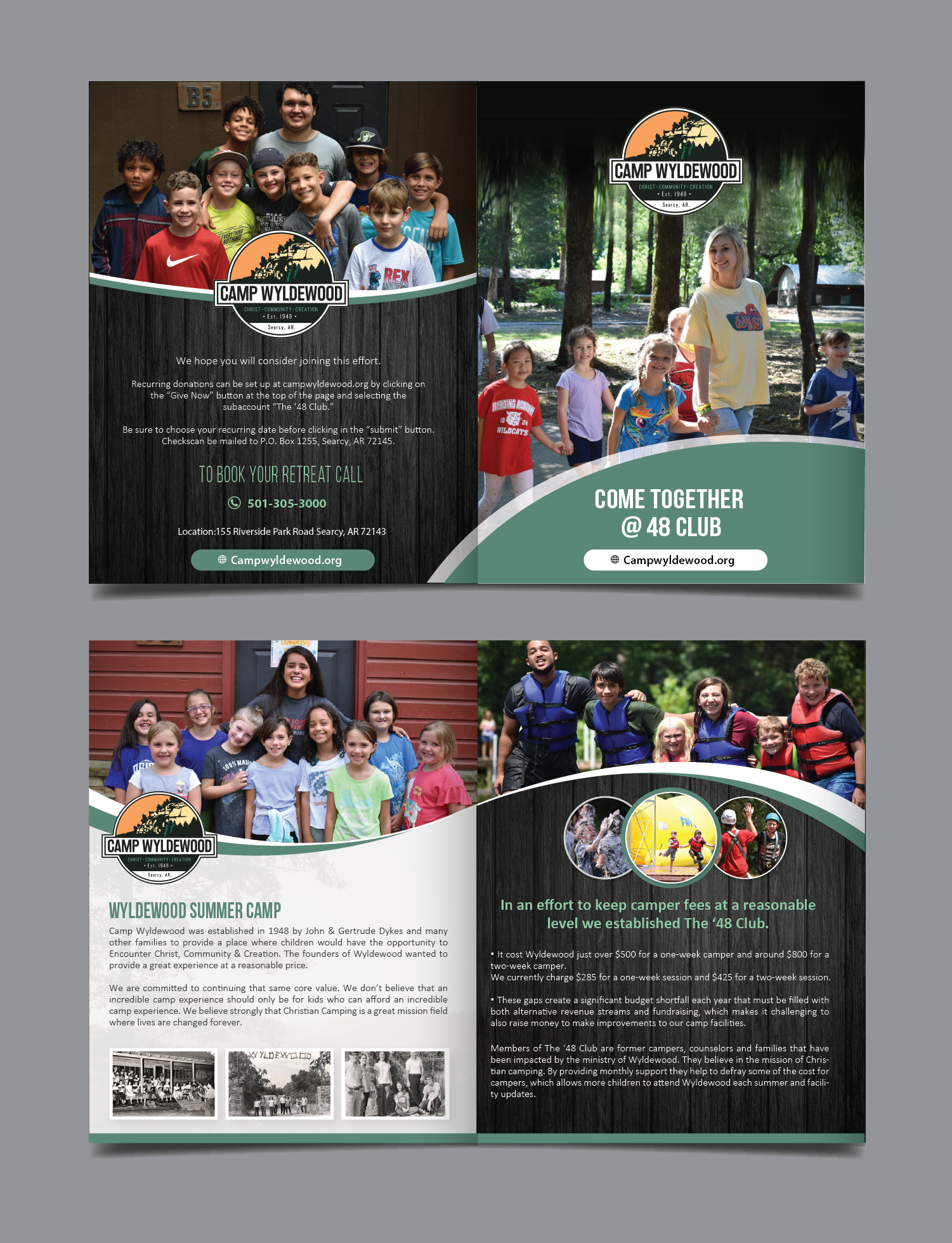 Brochure Design by alex989 for Camp Wyldewood | Design #25811157