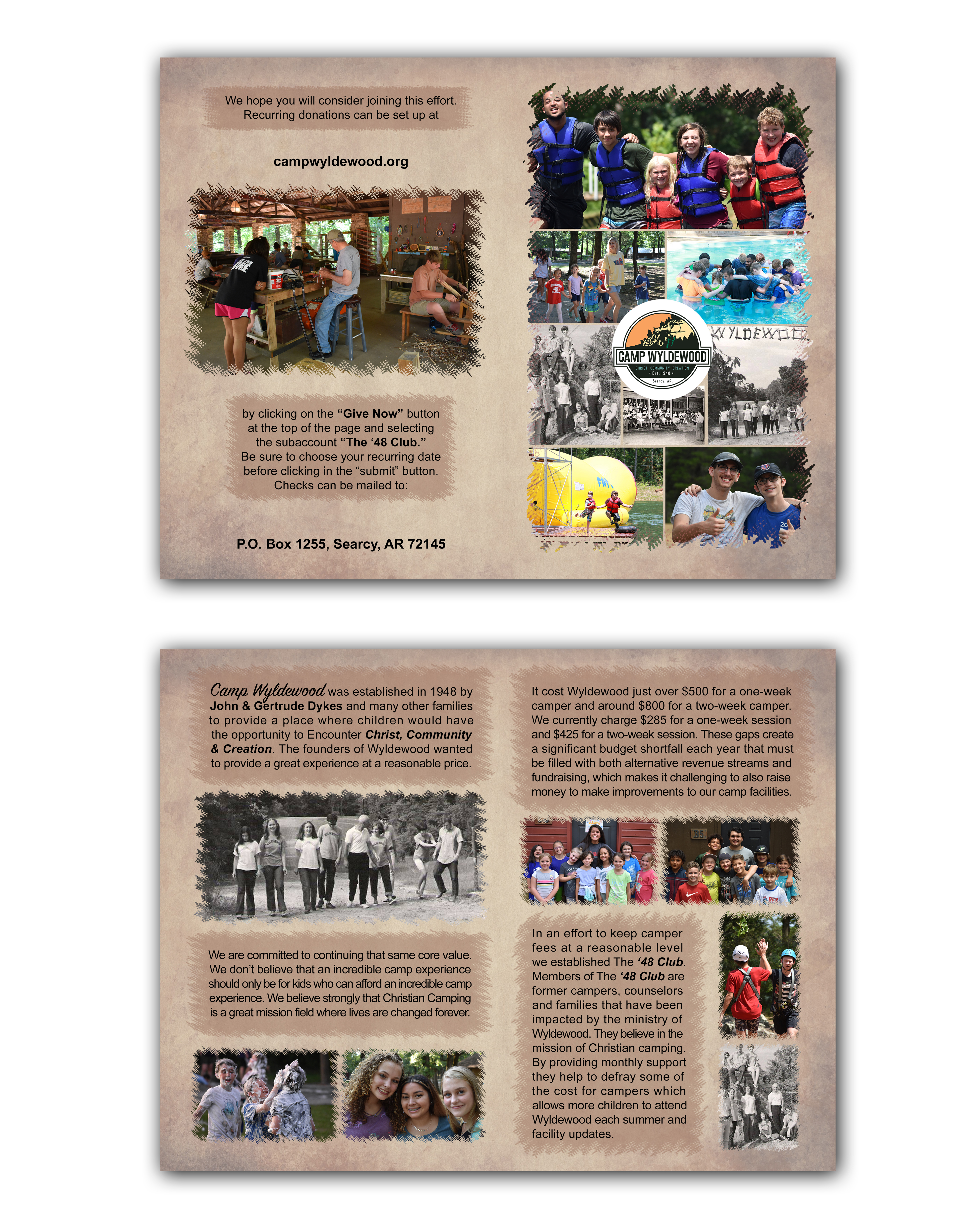 Design de Brochure par Joanna pour Camp Wyldewood | Design #25803248
