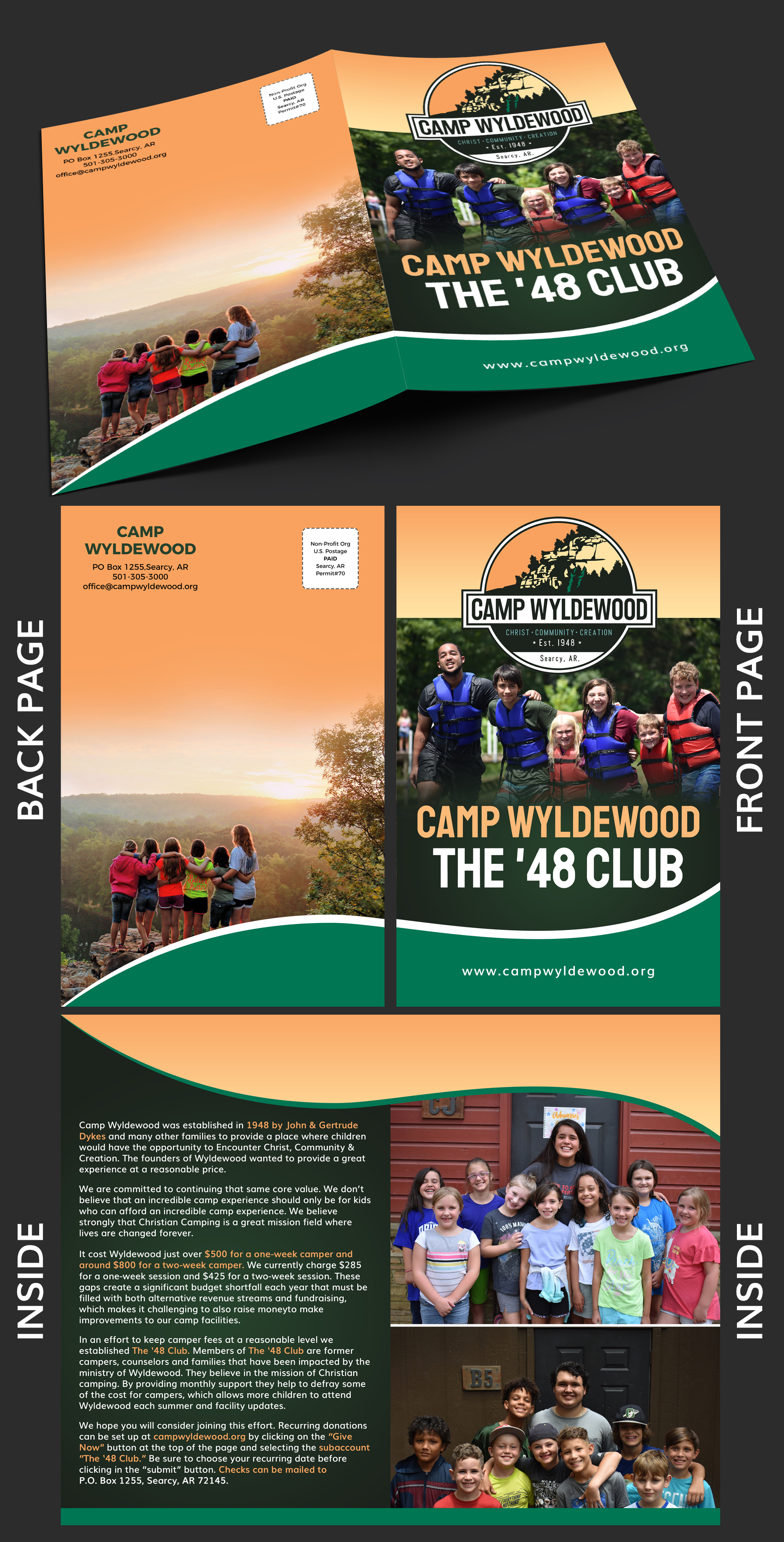 Brochure Design by TSU Creations for Camp Wyldewood | Design #25796010