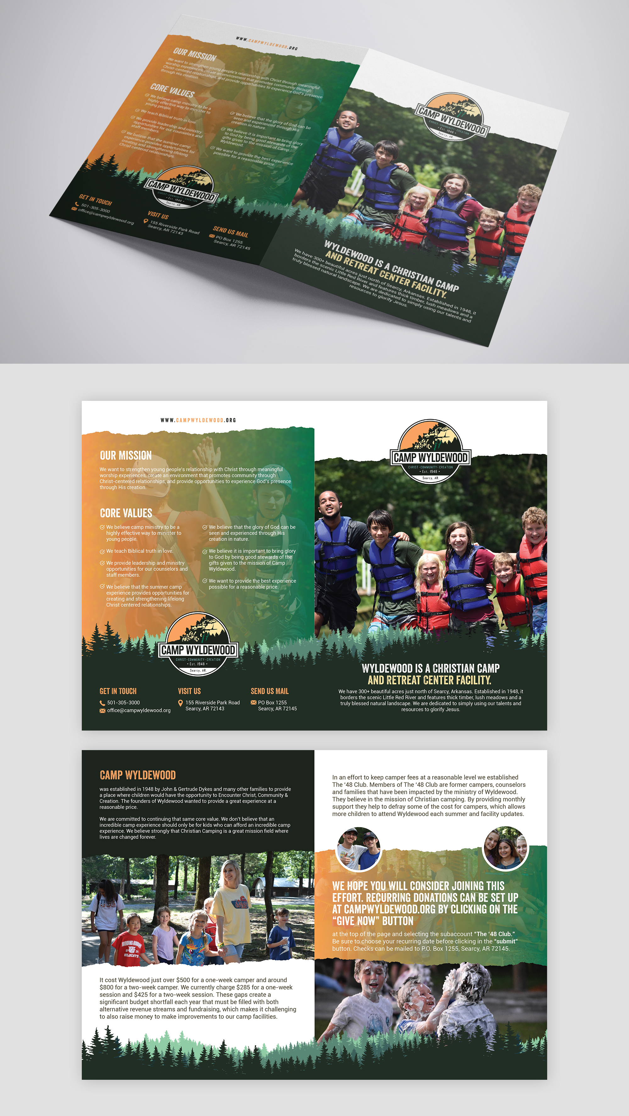 Brochure Design by logoQ for Camp Wyldewood | Design #25788387