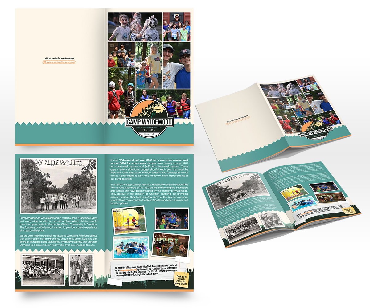 Brochure Design by Luniere Designs for Camp Wyldewood | Design #25824186