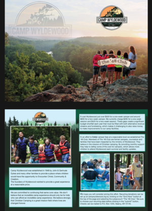 Brochure Design by MadihDesign for Camp Wyldewood | Design: #25802760