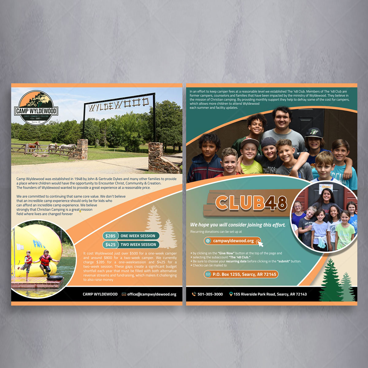Brochure Design by DA. for Camp Wyldewood | Design #25791416
