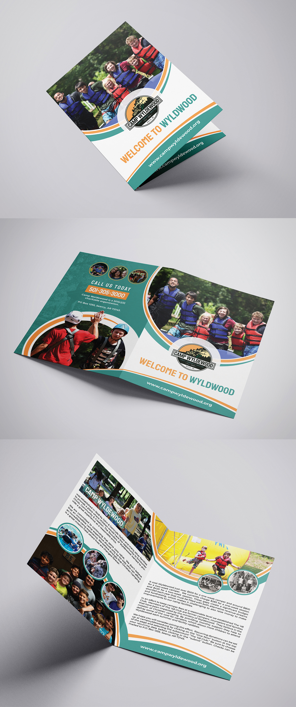 Broschüren-Design von BLUE WINGS für Camp Wyldewood | Design #25792906