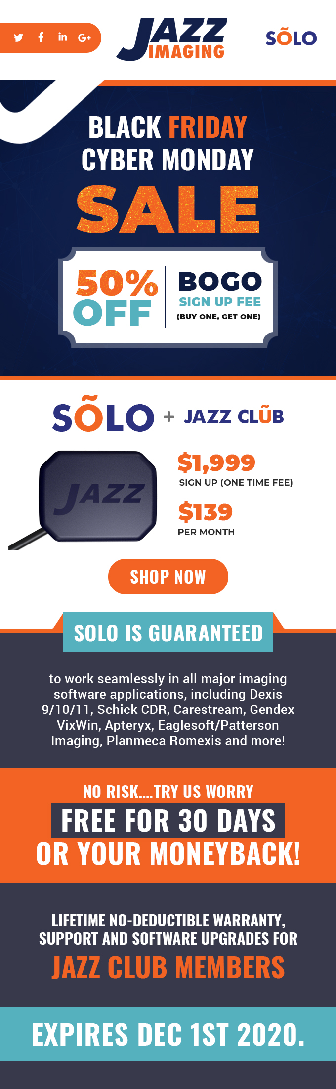 Email Marketing Design by MAHABA for JAZZ Imaging | Design #25787008