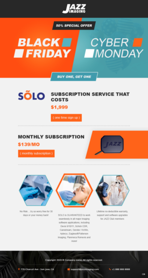 Email Marketing Design by pb for JAZZ Imaging | Design: #25787602