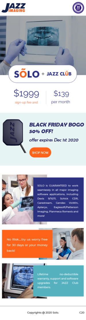 Email Marketing Design by pb for JAZZ Imaging | Design: #25787606