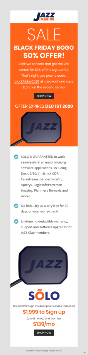 Email Marketing Design by pb for JAZZ Imaging | Design: #25789373