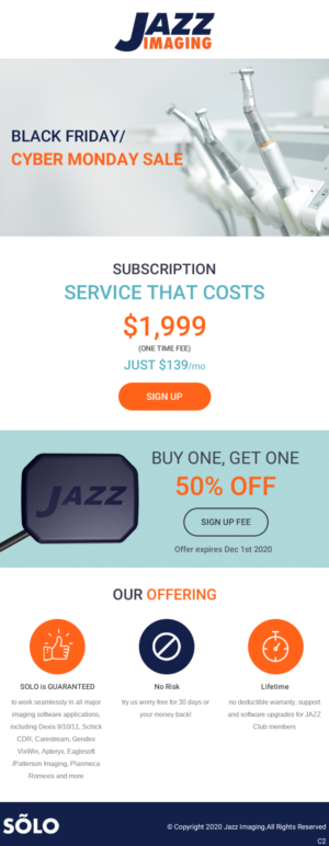 Email Marketing Design by pb for JAZZ Imaging | Design: #25789375