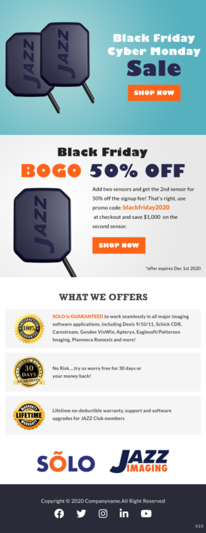 Email Marketing Design by pb for JAZZ Imaging | Design: #25802687