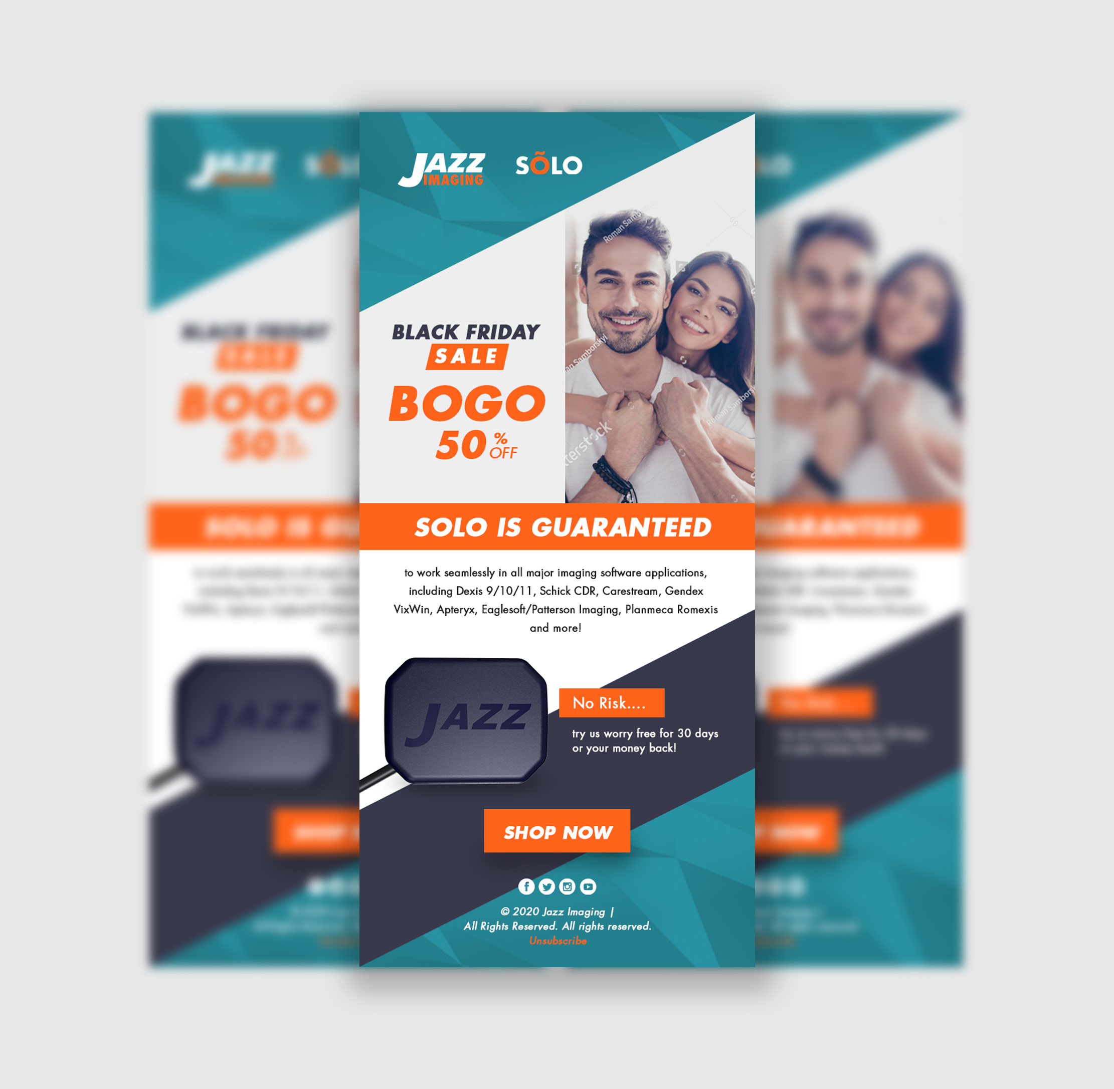 Diseño de Mercadeo por Correo Electrónico por logoQ para JAZZ Imaging | Diseño #25792882